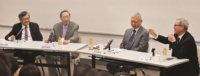 (From Left) Prof. Leung Yuen Sang, Prof. Yang Tianshi, Prof. Huang Ko-wu, and Prof. Wang Qisheng